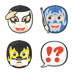 [LINE絵文字] プロレス ルチャドール ブラザーズ 絵文字の画像