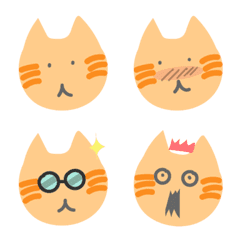 [LINE絵文字] Orange tabby catの画像