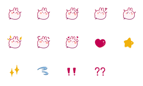 Line絵文字 Anela うさぎは天使 No 003 14種類 1円 Line絵文字 Anela うさぎは天使 No 003 14種類 1円