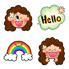[LINE絵文字] マイレちゃん絵文字の画像