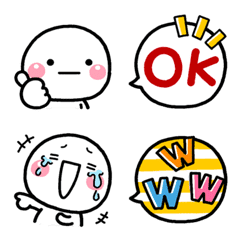 [LINE絵文字] 使いやすい！毎日使える絵文字セット★1の画像