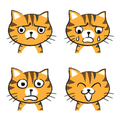 [LINE絵文字] round round Ginger catの画像