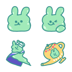 [LINE絵文字] slime rabbit poto emojiの画像