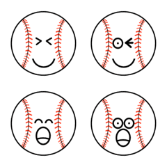 [LINE絵文字] I Love baseball Emojiの画像