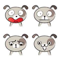 [LINE絵文字] round round doggyの画像