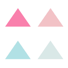 [LINE絵文字] 三角形（40色）の画像
