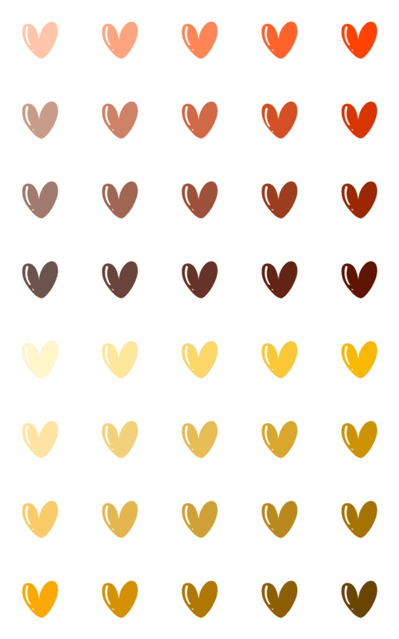 [LINE絵文字]Gradient Hearts Iの画像一覧