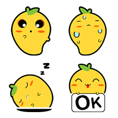 [LINE絵文字] Mango G emoji 1 (マンゴーギャング)の画像