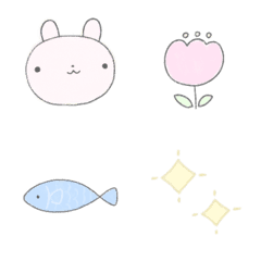 [LINE絵文字] ふわふわパステルの画像