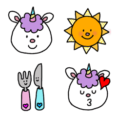 [LINE絵文字] かわいい☆使える☆ユニコーン絵文字の画像