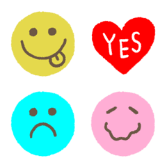 ニコニコ顔とハート♥️の絵文字メイン画像