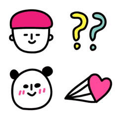 [LINE絵文字] THE♡ラクガキ絵文字【キモカワ感情】の画像