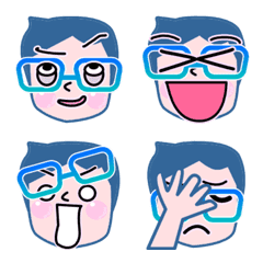 [LINE絵文字] Glasses Emoji.の画像