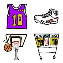 [LINE絵文字] Basketball Player ★バスケットボールの画像