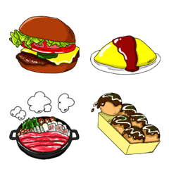 [LINE絵文字] 食べ物大集合！の画像