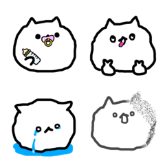 [LINE絵文字] ふよふよねこ【vol.2】の画像