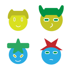 [LINE絵文字] several color emoticonの画像