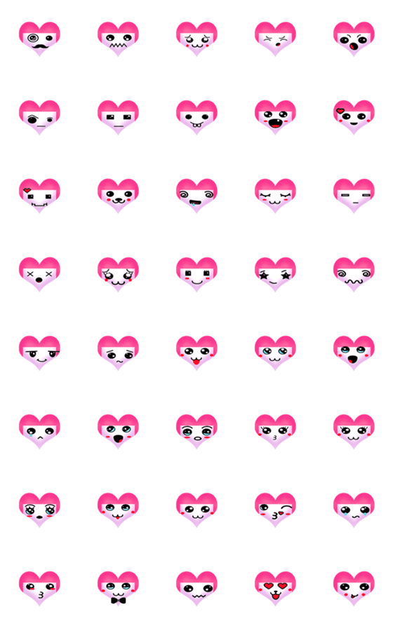 [LINE絵文字]Heart emojisyの画像一覧
