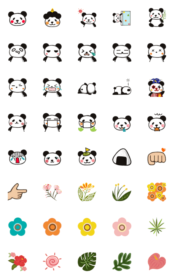 [LINE絵文字]Panda smileの画像一覧