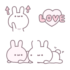 [LINE絵文字] 新 ♡ うさたんの画像