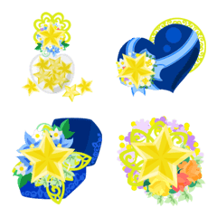 [LINE絵文字] Cute Star Crystal Emoji 2の画像