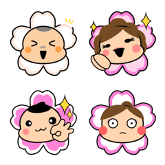 [LINE絵文字] Sakura Family (さくら家)の画像