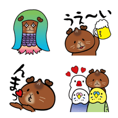 [LINE絵文字] 暮らしに寄り添うモルモットの絵文字の画像