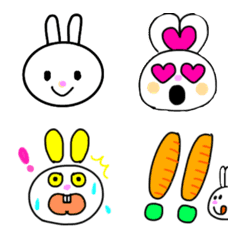 [LINE絵文字] pink nose rabbitの画像