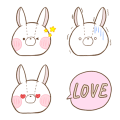 [LINE絵文字] うさぎのぬいの画像