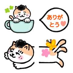 [LINE絵文字] 猫人間の日常会話で使える絵文字 4の画像