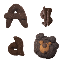 [LINE絵文字] Homemade Cookies  (ABC＆Emoji)の画像