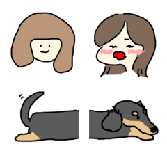 [LINE絵文字] ほぼ女の子の画像
