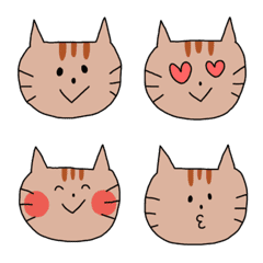 かわいい猫の顔の絵文字