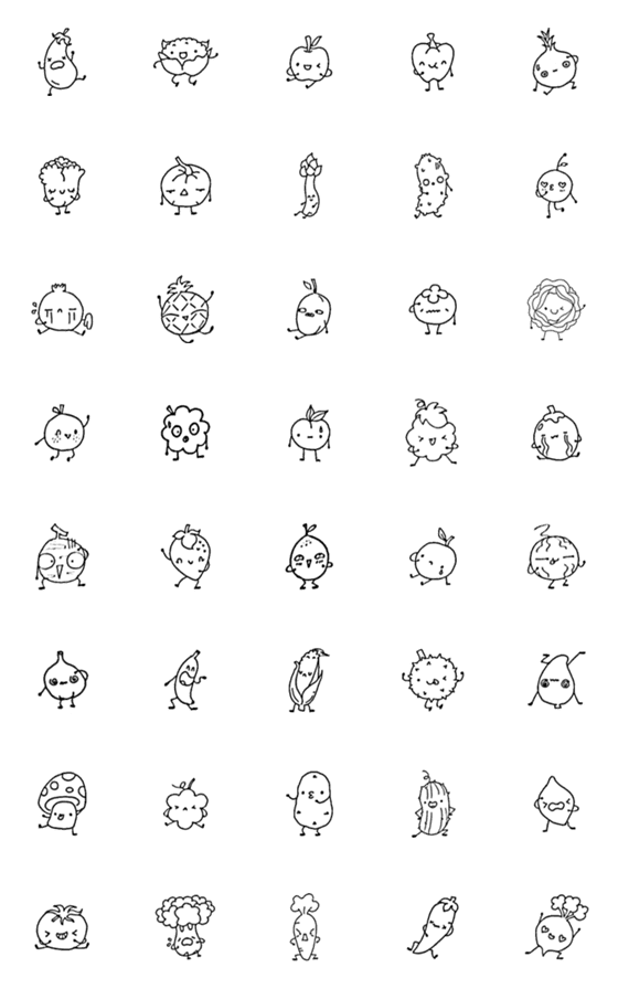 [LINE絵文字]wenlanfruit＆vegの画像一覧