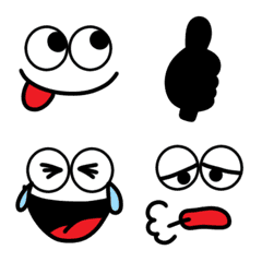見やすい。顔。シンプル。の絵文字メイン画像