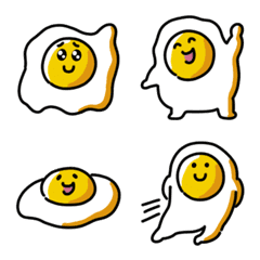 [LINE絵文字] ぷるぷる目玉焼きの絵文字の画像