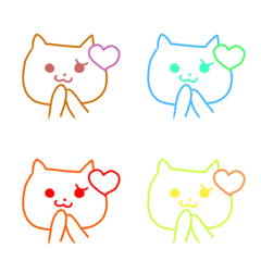 [LINE絵文字] 子猫のお願いの画像