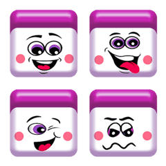 [LINE絵文字] Square curve Emojiの画像