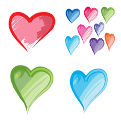 [LINE絵文字] Heart-shaped talk 3の画像