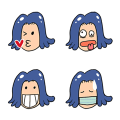 [LINE絵文字] Dashing girl Emojiの画像