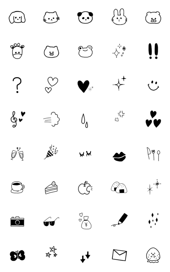 [LINE絵文字]割とシンプルな絵文字の画像一覧