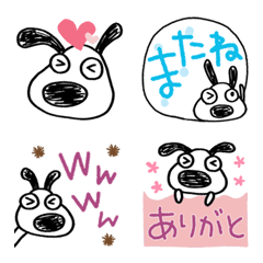 [LINE絵文字] 大人かわいい☆犬のバウピー絵文字の画像