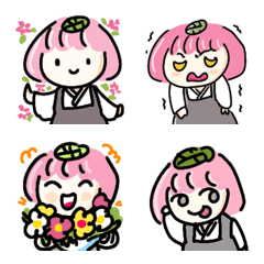 [LINE絵文字] 桜もち子ちゃんの画像