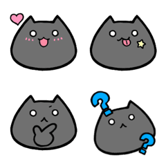 [LINE絵文字] ◆でいりーくろねこ◆の画像