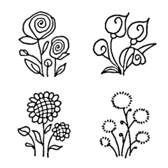 Wenlan drawing flowersの絵文字メイン画像