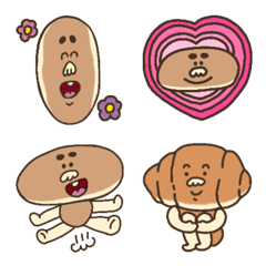 [LINE絵文字] ラララ♪コッペパン♪絵文字の画像