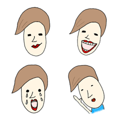 表情が豊かな男の絵文字メイン画像
