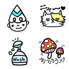 [LINE絵文字] 小さなお花の妖精 Tsubomi の可愛い絵文字の画像