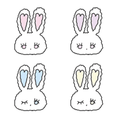 [LINE絵文字] ❤︎ USAGI ❤︎ 8colorの画像