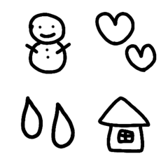 [LINE絵文字] 手書きゆる絵文字の画像